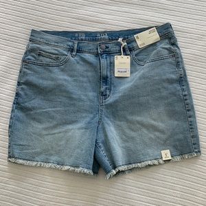 NWT a.n.a. High-Rise Midi Denim Jean Shorts